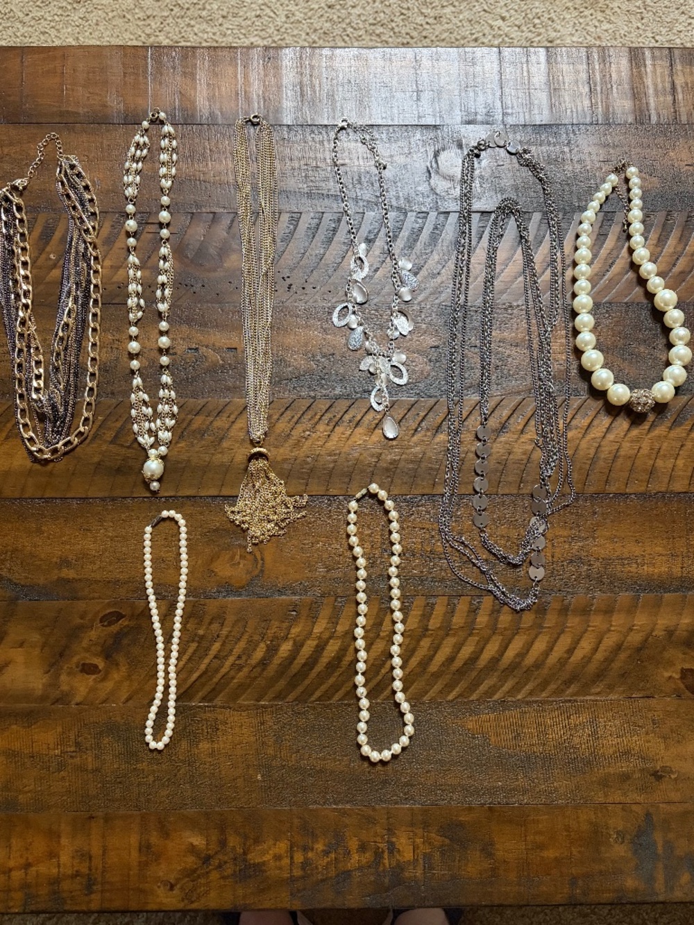 Necklaces Lot of 8 Assorted Styles & Color
